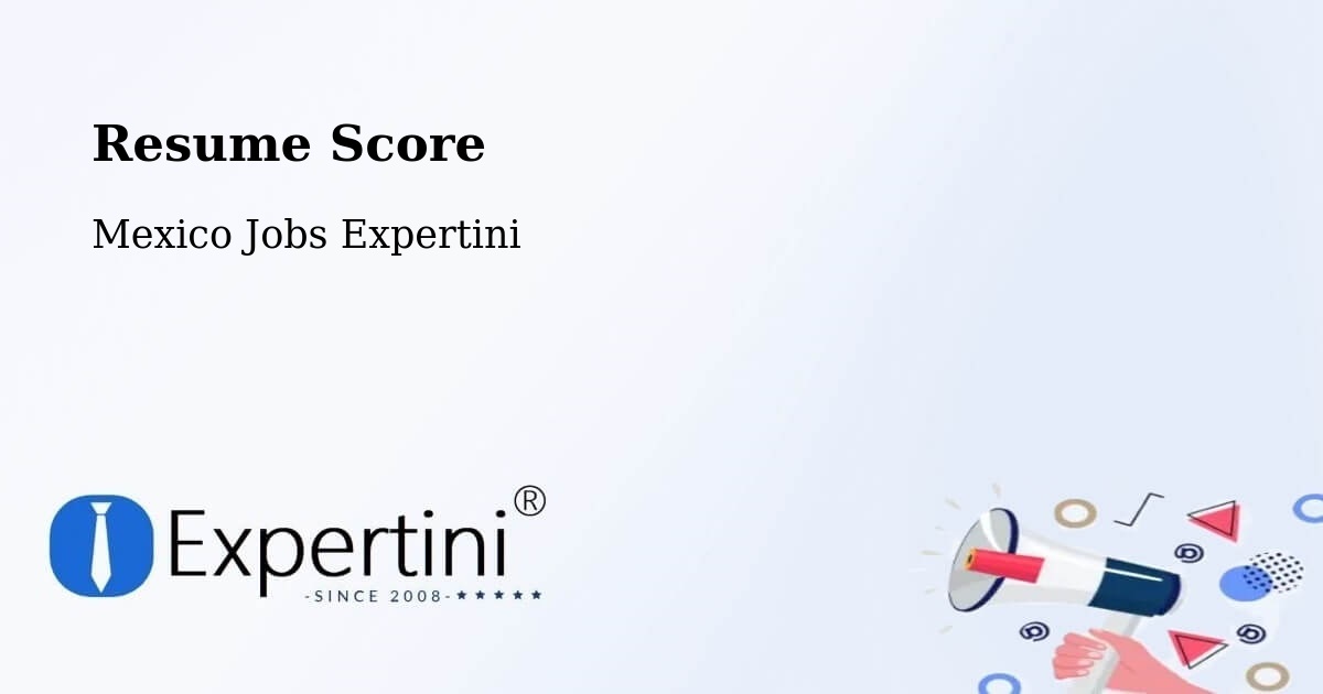 Resume Score & Job Description Match Tool – El Limar - Mexico Jobs Expertini